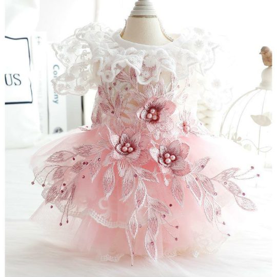 PEONY-PINK MELODY FLORAL PET DRESS